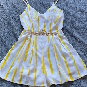 Yellow casual/formal jumpsuit